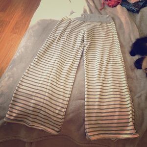 12 pm  Mon Ami striped sweat pant / pajamas